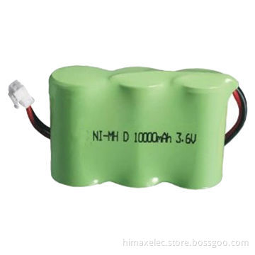OEM Battery true capactiy NiMH D 3.6v 10000mah rechargeable battery pack